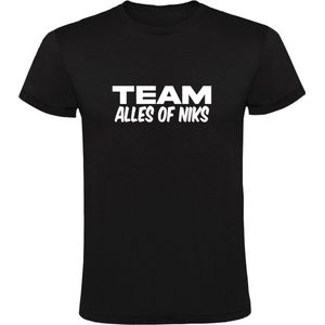 Team Alles of Niks Heren T-shirt | voetbal | shirts kleding | volleybal | handbal | hockey | toernooi | teamsport | sport | sportkantine | kantine | Shirt