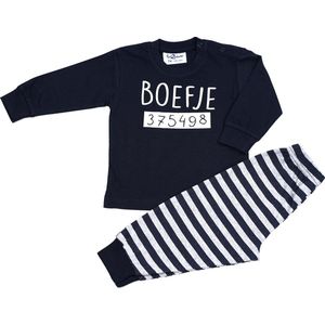 Fun2Wear - Pyjama Boefje - Navy Blauw - Maat 62 -