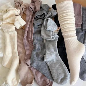 Dikke Kasjmier Lange Sokken voor Vrouwen - Zachte, Pluizige en Warme Kniehoge Kousen voor Herfst en Winter | Casual Sokken, Gebreide Kousen, Mode Sokken