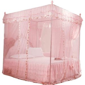 Prinsessenstijl Hemelbed Gordijnen - Roze - Voor Meisjes Jongens Volwassenen - 120x200x200cm .