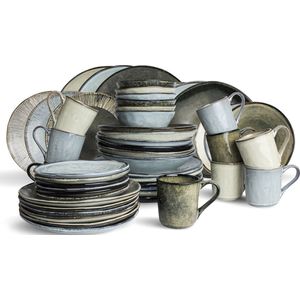 Dutch Rose Organic - Dutch Rose Set 54 Delig Servies Assorti