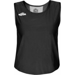 Dames Hardloopshirt/Running/Fitness, Zwart, mouwloos, Eye Sportwear, WEES UNIEK !, maat XL