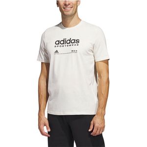 Adidas Sportswear Lounge T-shirt Met Korte Mouwen Wit L Man