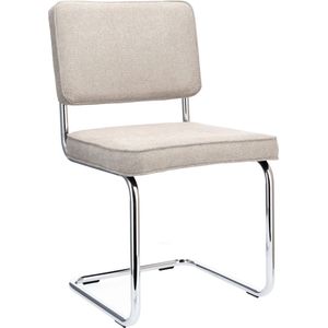 Icon Living - Stoel Biko - Stof Bloq Steel - Chrome Frame