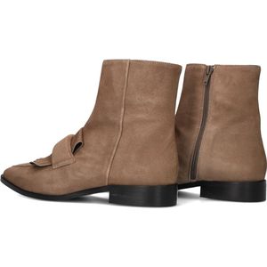 STEFANO LAURAN 22102 Enkellaarsjes - Enkelboots met rits - Dames - Taupe - Maat 38