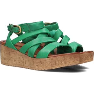 Omoda 722029 Sandalen - Met Sleehak - Dames - Groen - Maat 41