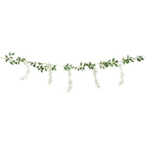 Partydeco - Slinger Wisteria wit (1,7 mtr)