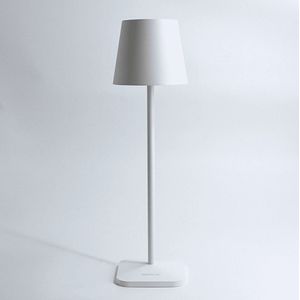 DiningGlow Tafellamp Venus | Wit - Waterdicht - Professionele Tafellamp - Tot 12 Uur Licht - Luxe Draadloos Oplaadbare Tafellamp - IP54 Certificering