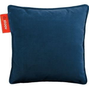 Stoov Warmtekussen - Ploov - Duurzaam & Draadloos - Infrarood warmtekussen - 45x45 Velvet - Juniper Blue - Standaard Batterij