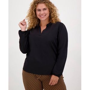 Je m'appelle Travelstof Top - Dames - Zwart - Maat 50