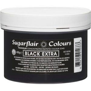 Sugarflair Eetbare Kleurstof - Hoog Geconcentreerd - Zwart Extra - 400g