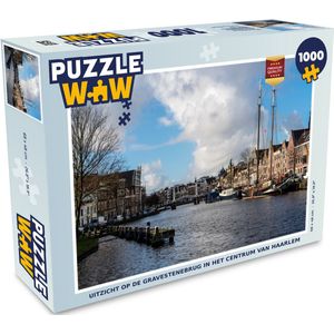 Puzzel Brug - Haarlem - Centrum - Legpuzzel - Puzzel 1000 stukjes volwassenen