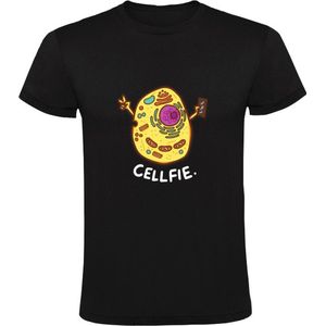 Celfie Heren T-shirt - foto - selfie - cel - grappig
