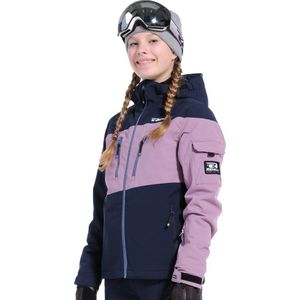 Rehall CARO-R-jr. Meisjes Wintersportjas Paars 128 - Ski Jas - Snowboardjas - Gevoerde Jas