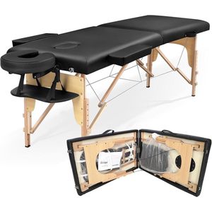 Inklapbare Massagestoel voor Cosmetica en Fysiotherapie - 2 Zones, Houten Onderstel