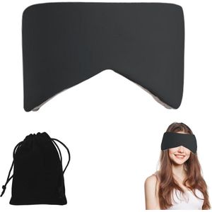 Zacht comfortabel slaapbril voor zijslapers - verstelbaar oogmasker - lichtblokkerend - zwart