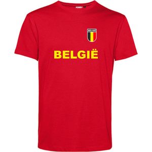 T-shirt België | EK 2024 |België shirt | Shirt Belgische vlag | Rood | maat 4XL