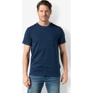 Twinlife Heren lycra aop - T-Shirts - Luchtig- Elastisch - Sterk - Blauw - S