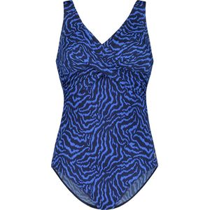 ten Cate dames badpak twisted soft cup print blauw - 44