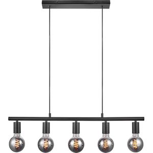 Nordlux plafondlamp 'Paco' - 5 lichtpunten - zwart - metaal