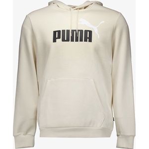 Puma ESS+ Col 2 Big Logo heren hoodie beige - Maat L