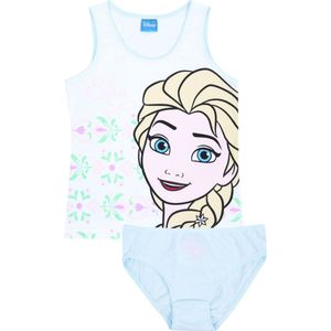 Wit en mint meisjesondergoed Elsa's Ice Age FROZEN t-shirt + slipje