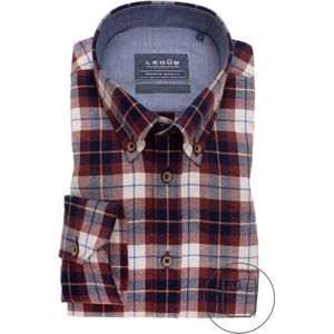 Ledub shirt Modern Fit rood geruit