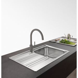 Franke Lina XL Keukenmengkraan Stone Grey Grijs met Draaibare Uitloop 115.0626.022