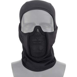 Airsoft Masker Balaclava Ninja Style Full Face Protection - Cs War Game BB Gun Jacht Paintball - Zwart Airsoft Masker