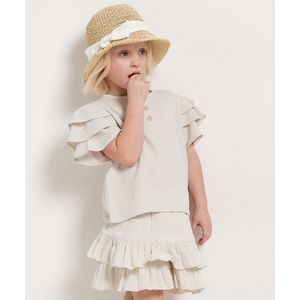 terStal Europe Kids - Meisjes / Kinderen T Shirt - 122/128 - Beige