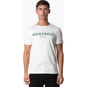 Quotrell - BASIC GARMENTS T-SHIRT - OFF WHITE/GREEN - XL