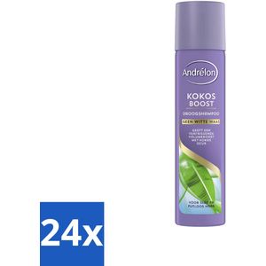 Andrélon - Kokos Boost - Droogshampoo - Fris & Vol Haar - 245 ml - Voordeelverpakking - 24 stuks