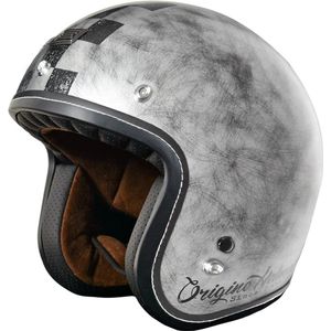 ORIGINE Primo Scacco Jet Helm -Silver L