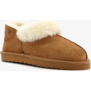 Hush Puppies suede dames pantoffels beige - Maat 41 - Sloffen - Echt leer