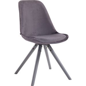 Eetkamer - Bezoekersstoel Sievi Velvet Round legs G, Blauw