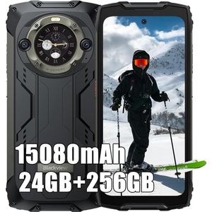 Blackview BV9300 Pro 24(12+12)GB+256GB Outdoor Smartphone MTK G99, 6.7"" FHD+ 2.4K Dual screen, 64MP+32MP, Android 13, 15080mAh, 4G LTE IP68 waterdicht IP68 NFC GPS OTG, Zwart