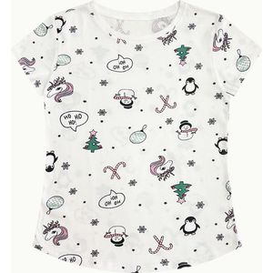 Kerstshirt Unicorn Pinguïn Sneeuwpop - Meisjes