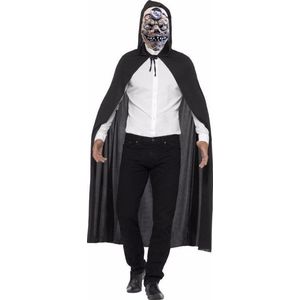 Halloween - Halloween cape met zombie dokter masker - horror verkleedset