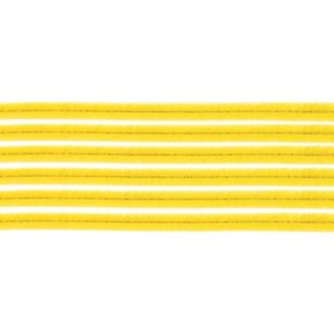 10x chenilledraad geel 50 cm hobby artikelen - knutselen