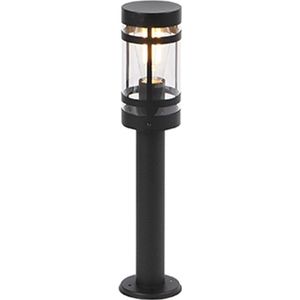 QAZQA gleam - Moderne Staande Buitenlamp | Staande Lamp voor buiten - 1 lichts - H 500 mm - Zwart - Buitenverlichting