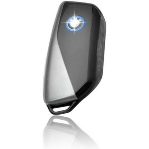 Autosleutel hoesje - TPU Sleutelhoesje - Sleutelcover - Autosleutelhoes - Geschikt voor Nieuwe BMW modellen - Dark Clear - F4 - BMW 1- serie, BMW 2- serie, BMW 3- serie, BMW 4- serie, BMW 5- serie, BMW 6- serie, BMW 7- serie, BMW 8- serie BMW X1, B