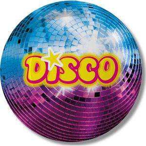 Disco feest wegwerpbordjes - 10x - D23 cm - jaren 80/disco themafeest