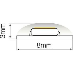 LED Line - LED Strip 5 meter - 600 SMD2835 - 4000K helder wit licht - 9,6W - 12V - IP65