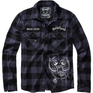 Brandit Motorhead - Checkshirt Overhemd - 6XL - Zwart/Grijs