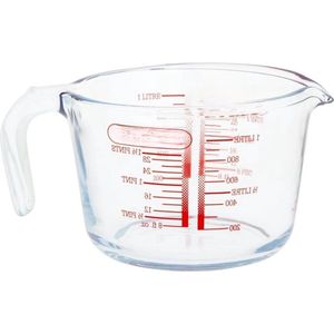 Maatbeker 1 liter - Pyrex 29160 PIREX Graduated Size Keukenhouder Materiaal Multi-Colour Maatbeker 1 liter