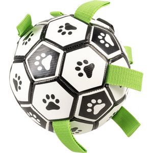 Duvo+ Interactieve voetbal - Voor honden - Incl. balpomp - 18x18x18cm