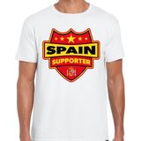 Spain supporter schild t-shirt wit voor heren - Spanje landen t-shirt / kleding - EK / WK / Olympische spelen outfit XL