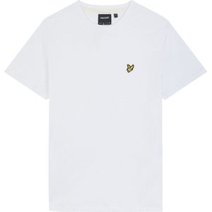 Lyle & Scott Slub T-shirt Polo's & T-shirts Heren - Polo shirt - Wit - Maat S