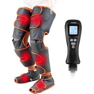 Voetmassageapparaat - Voetmassage Beenmassageapparaat 4 intensiteiten verstelbare pasvorm lymfedrainageapparaat pneumatische massage met verwarmingsfunctie