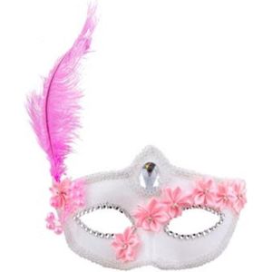 OOGMASKER MET ROZE VEER
